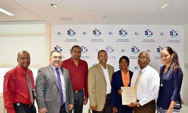 PJIA receives Aerodrome Certificate from Minister Arrindell