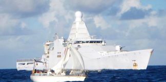 Kustwacht Caribisch Gebied detecteerde een zeiljacht tussen St. Croix en St. Maarten.