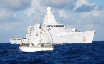 Kustwacht Caribisch Gebied detecteerde een zeiljacht tussen St. Croix en St. Maarten.