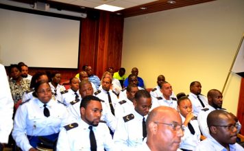 Frans praises police officers as they receive decrees, resources, insurance