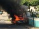 SUV on Fire