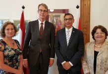 Ambassador to Colombia, Mr Jeroen Roodenburg, pays courtesy visit to the cabinet of the Minister Plenipotentiary.