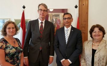 Ambassador to Colombia, Mr Jeroen Roodenburg, pays courtesy visit to the cabinet of the Minister Plenipotentiary.