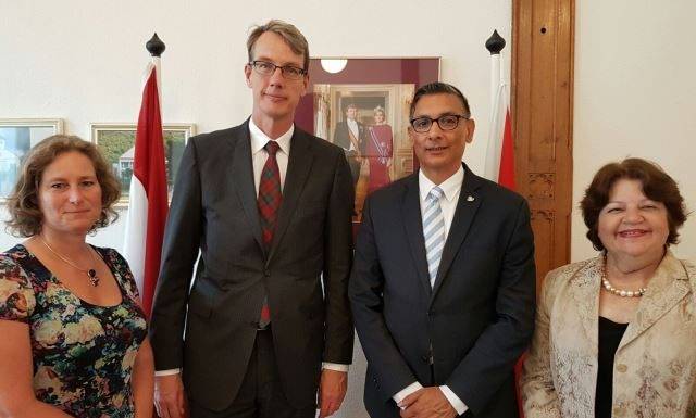 Ambassador to Colombia, Mr Jeroen Roodenburg, pays courtesy visit to the cabinet of the Minister Plenipotentiary.