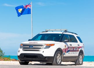 A sack of suspected cocaine washed up on shore