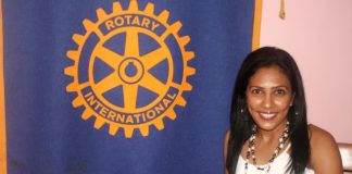 Rotary Sunrise inducts new member Debbie Karani