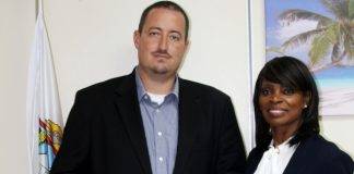 Saba Commissioner Bruce Zagers pays courtesy visit to Minister Hon. Ingrid Arrindell