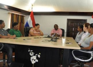 Commissioner Wilson meets with interns