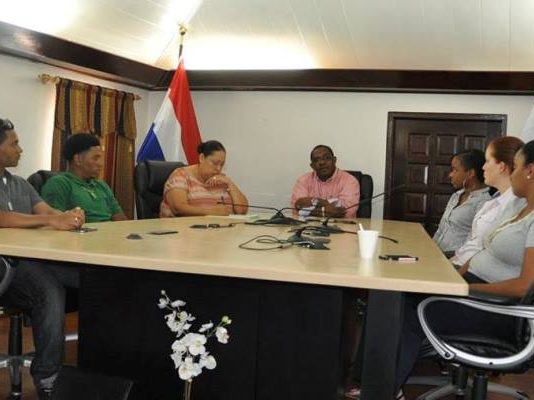 Commissioner Wilson meets with interns