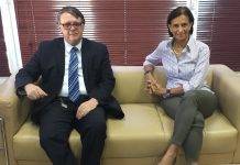 Judge Bob Wit pays courtesy visit to Chairlady of Parliament