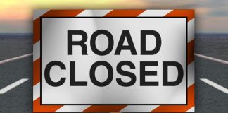 Road Closure Intersection Walter J.A. Nisbeth Road/Percy Labega on Sunday