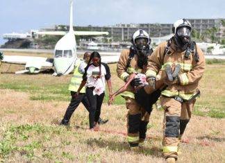 PJIAE Emergency Plan Exercise “re-enactment” at SXM Airport