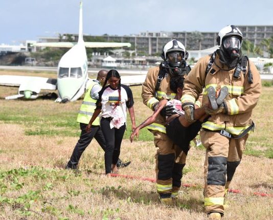 PJIAE Emergency Plan Exercise “re-enactment” at SXM Airport