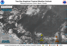 Ubican onda tropical a unas 1000 millas al este de las Antillas Menores