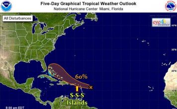 Approaching tropical wave to bring inclement weather. Watch out for possible flooding and falling rocks