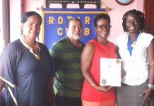 Emergency shelter and natural disaster planning presentation at Rotary Sunrise