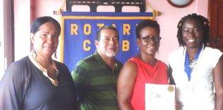 Emergency shelter and natural disaster planning presentation at Rotary Sunrise
