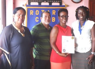 Emergency shelter and natural disaster planning presentation at Rotary Sunrise