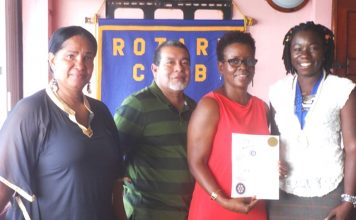 Emergency shelter and natural disaster planning presentation at Rotary Sunrise