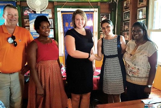 Rotary Club welcomes Phi Chi fraternity