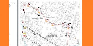 Traffic detour St. Peters Main Road