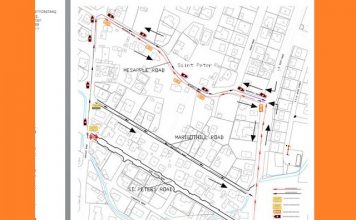 Traffic detour St. Peters Main Road