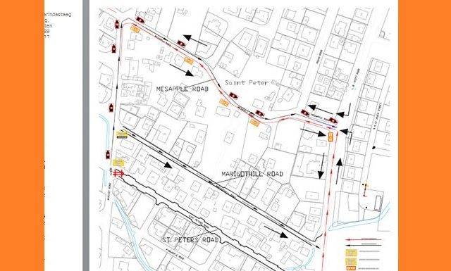 Traffic detour St. Peters Main Road
