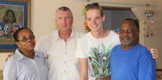 Former science teacher Peter Mazereeuw donates family train set to Benjamin foster home
