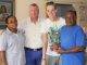 Former science teacher Peter Mazereeuw donates family train set to Benjamin foster home