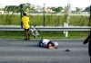 *** BREAKING NEWS ***: Cyclist fighting for his life as he was knocked down on airport road