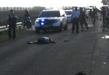 Un ciclista se debate entre la vida y la muerte tras ser atropellado por un vehículo en la carretera del Aeropuerto