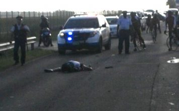 Un ciclista se debate entre la vida y la muerte tras ser atropellado por un vehículo en la carretera del Aeropuerto