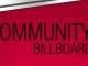 COMMUNITY BULLETIN BOARD