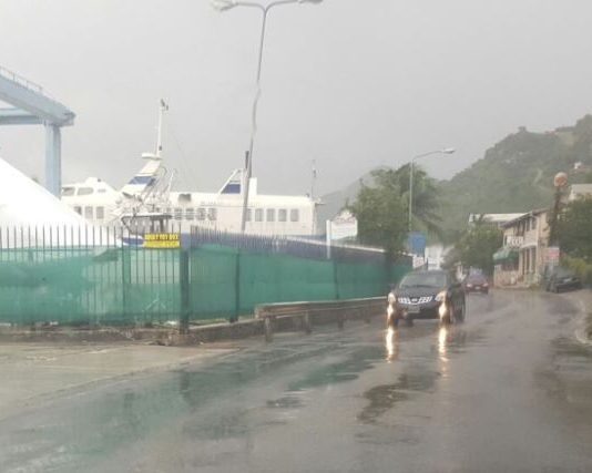 Port St. Maarten and Ministry VROMI Resolve Rainwater Issue at Pedestrian Sidewalk near Bobby’s Marina