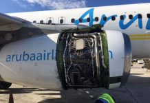 Incident: Aruba A320 near Miami on Sep 19th 2016, dropped engine cowl