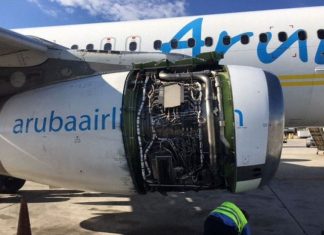 Incident: Aruba A320 near Miami on Sep 19th 2016, dropped engine cowl