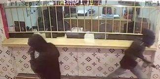 EXCLUSIVE VIDEO: Three armed robbers attempted to rob Starz Casino
