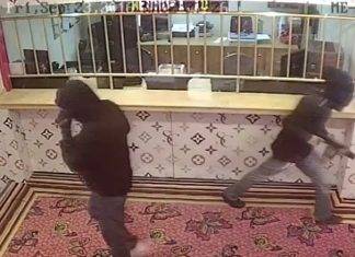 EXCLUSIVE VIDEO: Three armed robbers attempted to rob Starz Casino