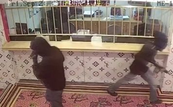 EXCLUSIVE VIDEO: Three armed robbers attempted to rob Starz Casino