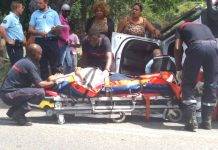 SUV flips over on Bellevue Road