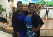 Ariella Bussue receives assistance from MP Marlin-Romeo Give Back to the Community Program