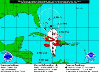Jamaica, Haití y el oriente de Cuba, bajo amenaza del huracán Matthew