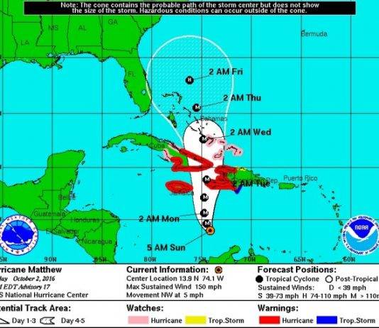 Jamaica, Haití y el oriente de Cuba, bajo amenaza del huracán Matthew