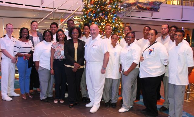 Minister Jacobs visits the Carnival Vista