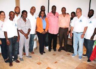 Minister Jacobs attends launching of Baseball Academy