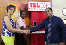 TelCell charging station at Jubilee Library