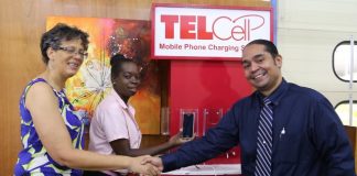 TelCell charging station at Jubilee Library