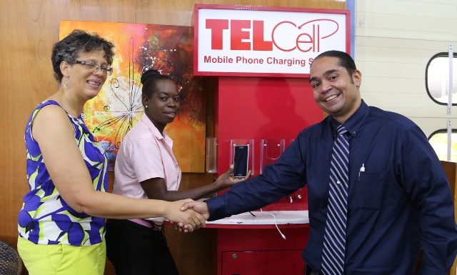 TelCell charging station at Jubilee Library