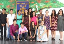 St. Dominic High School Interact Club Change of Board