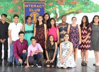 St. Dominic High School Interact Club Change of Board